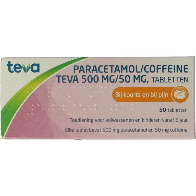 Teva Paracetamol Coffeine 50050