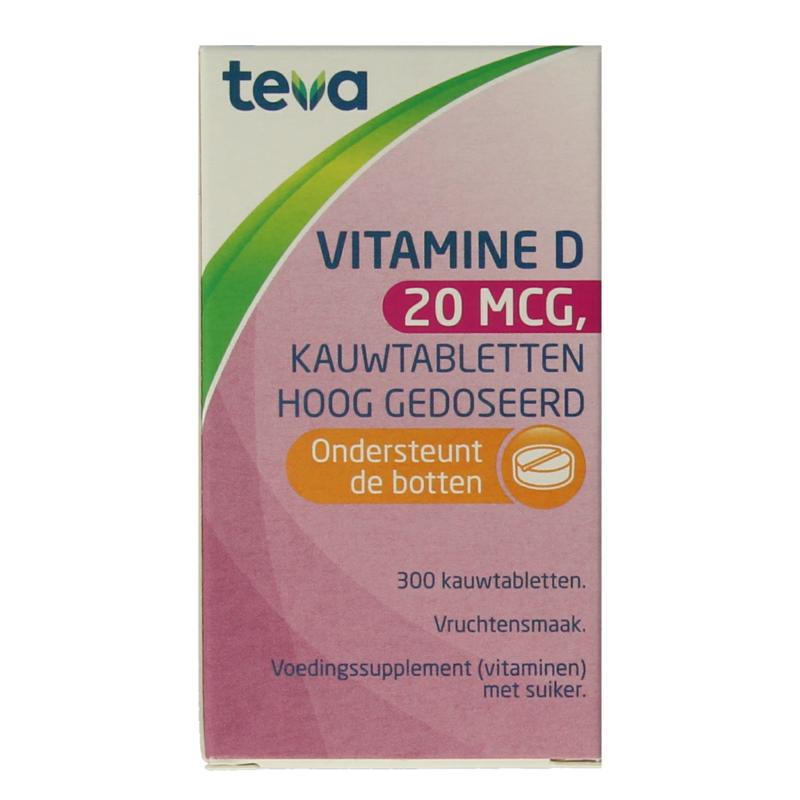 Teva Vitamine D 20 Mcg 800Ie