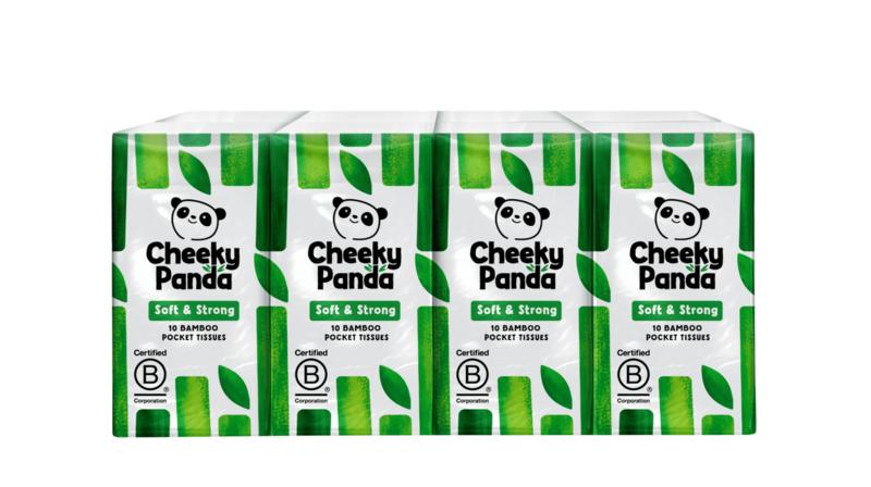 The Cheeky Panda Bamboo Zakdoekjes 8 X 10 Stuks