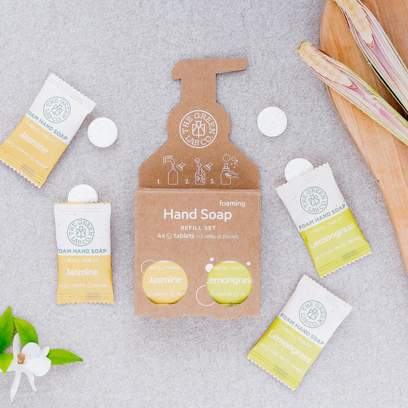 The Green Lab Co Handzeep Navulset Citroengras & Jasmijn