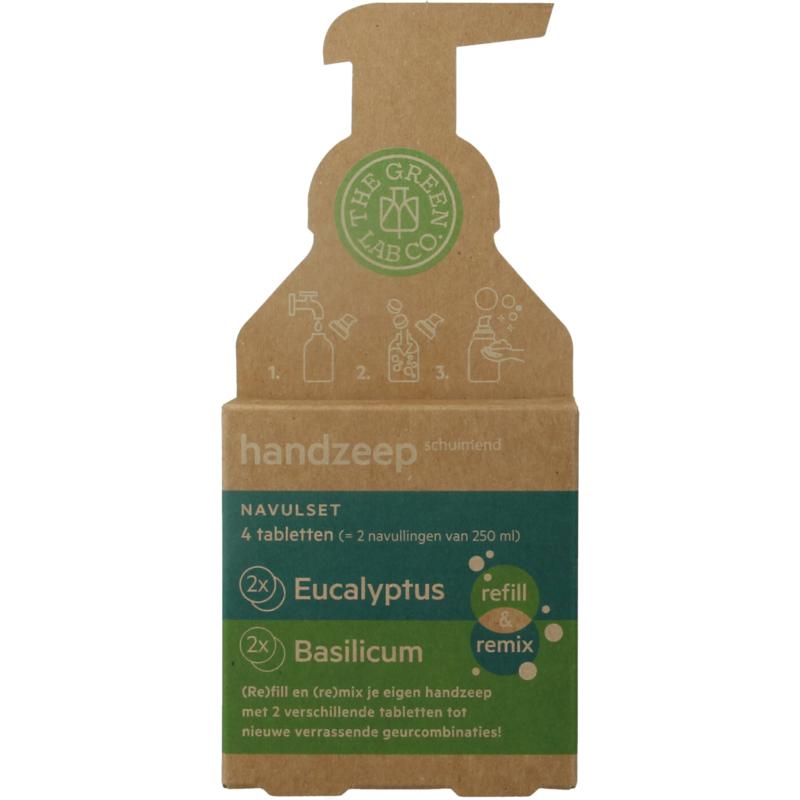 The Green Lab Co Handzeep Navulset Eucalyptus & Basilicum