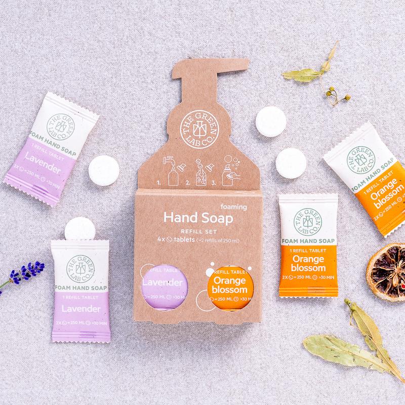 The Green Lab Co Handzeep Navulset Oranjebloesem & Lavendel