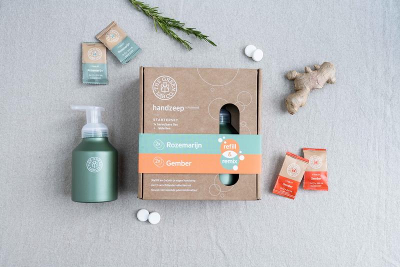 The Green Lab Co Handzeep Premium Starterset Rozemarijn & Gember