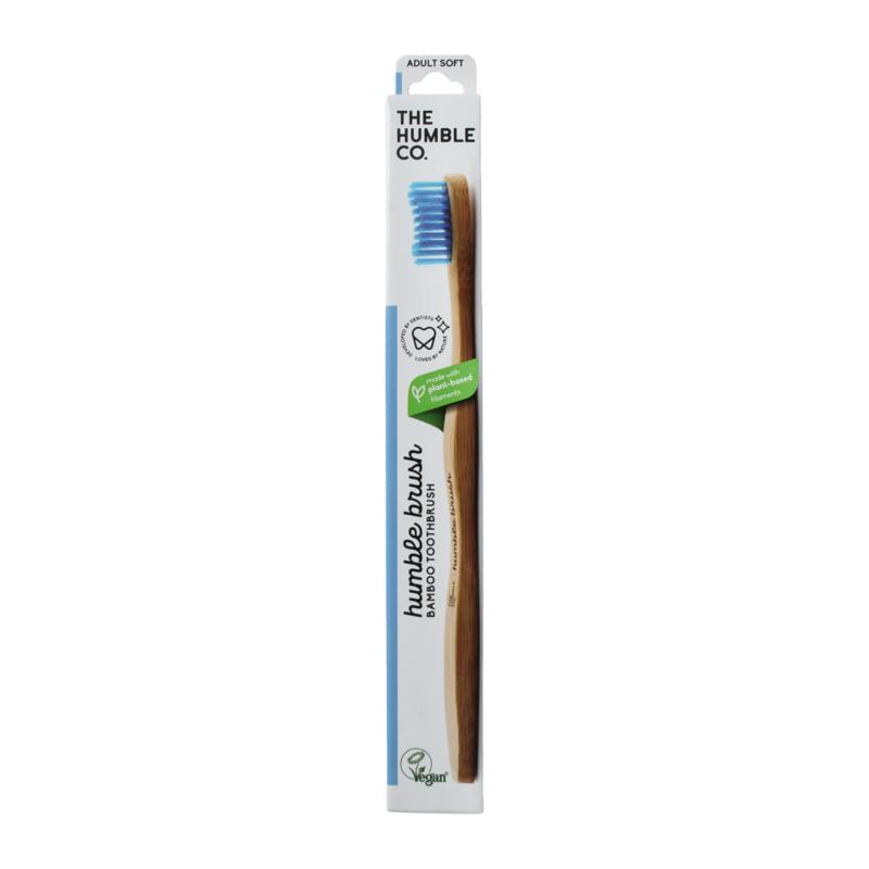 The Humble Co Tandenborstel Bamboe Adult Blauw Brush Soft