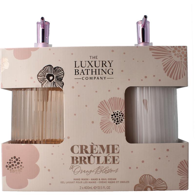 The Luxury Bath Heavenly Hands Wash & Hand Nail Cream Glass Bottle
