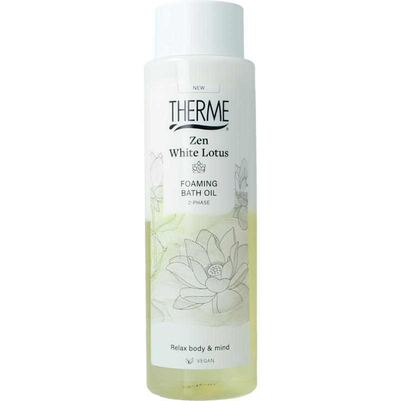 Therme Zen White Lotus Foaming Bath Oil