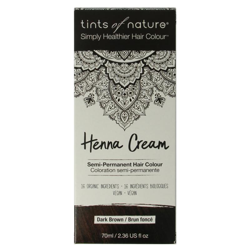 Tints Of Nature Henna Cream Dark Brown Semi Permanent
