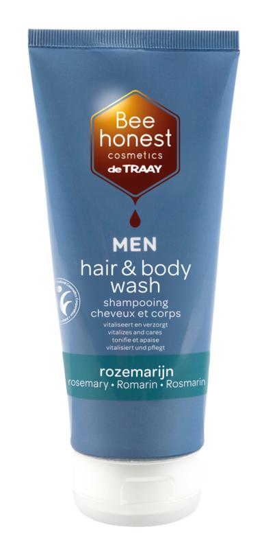 Traay Bee Honest Hair & Body Wash Men Rozemarijn
