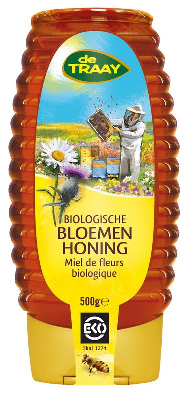 Traay Bloemenhoning Vloeibaar Knijpfles Bio