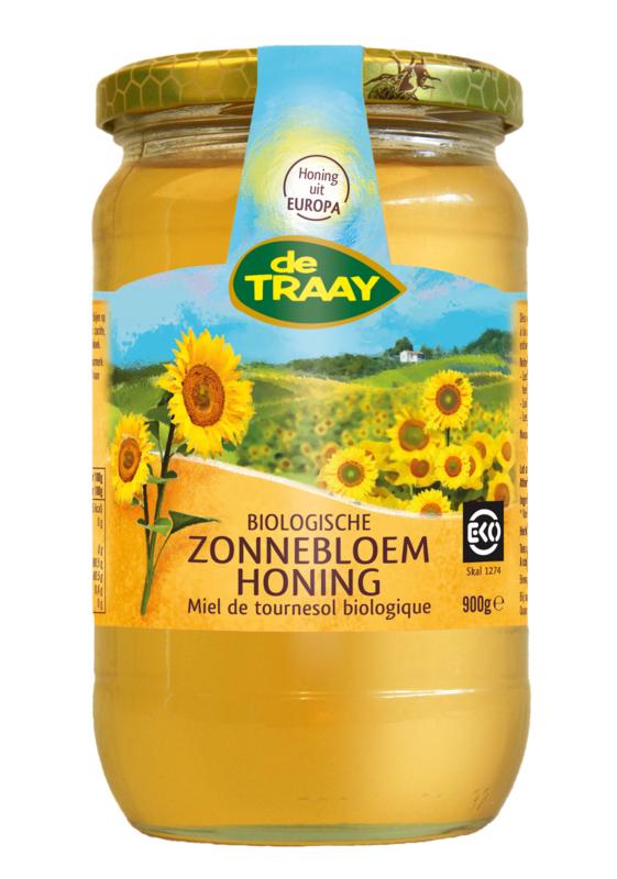 Traay Zonnebloemhoning Creme Bio