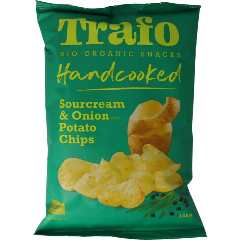 Trafo Chips Handcooked Sour Cream & Onion Bio