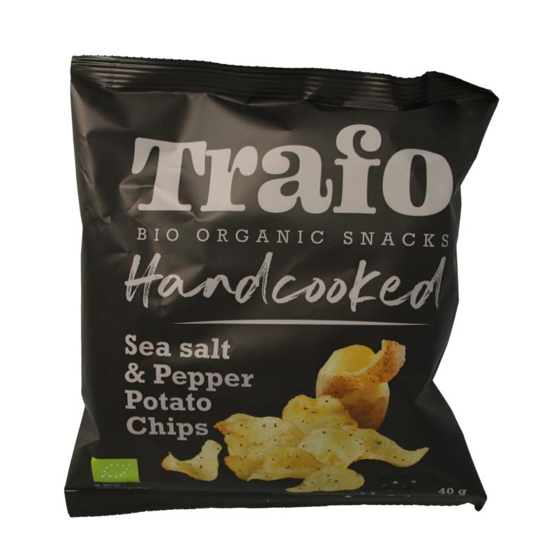 Trafo Chips Handcooked Zout En Peper Bio