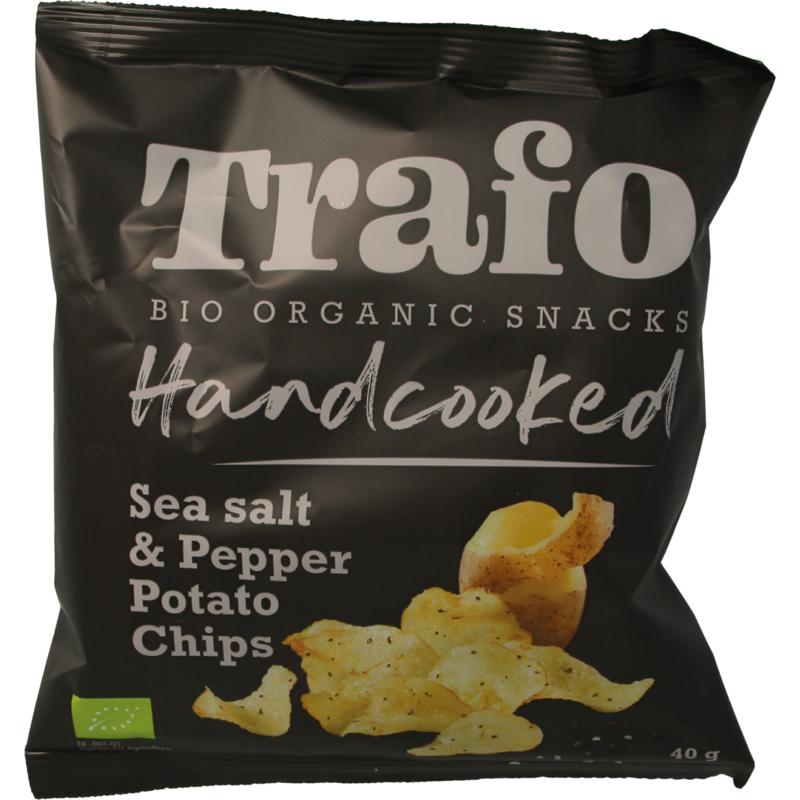 Trafo Chips Handcooked Zout En Peper Bio