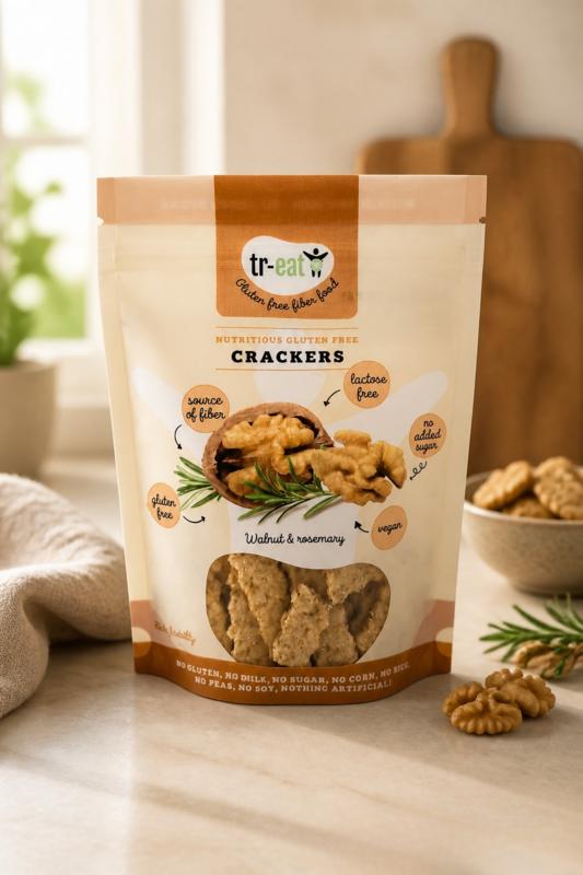 Treat Crackers Walnoot Rozemarijn Glutenvrij
