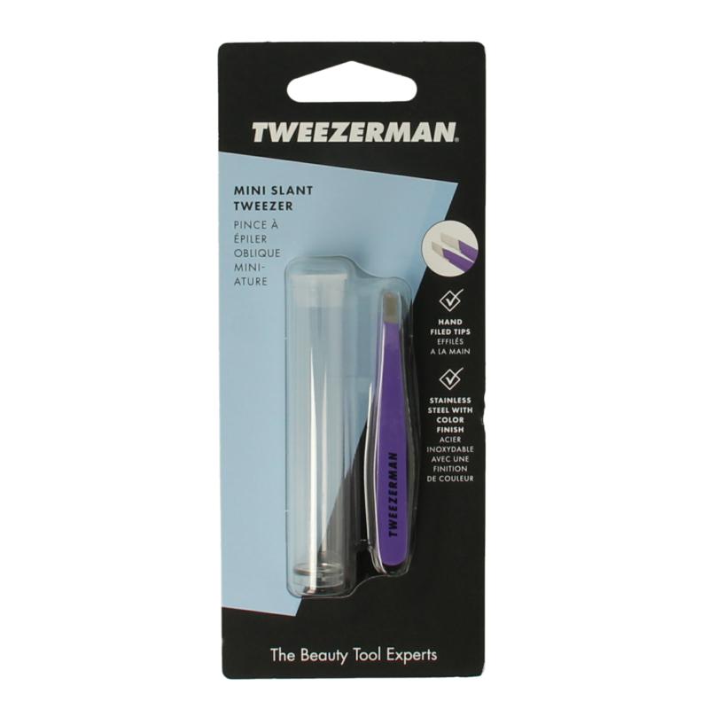 Tweezerman Mini Slant Tweezer Blooming Lilac