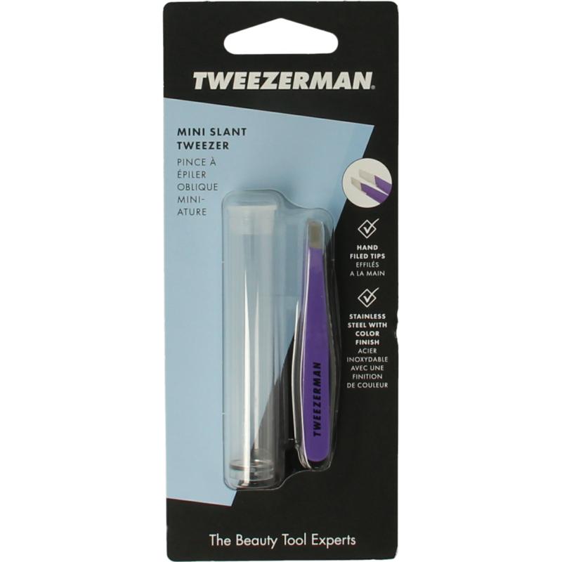 Tweezerman Mini Slant Tweezer Blooming Lilac