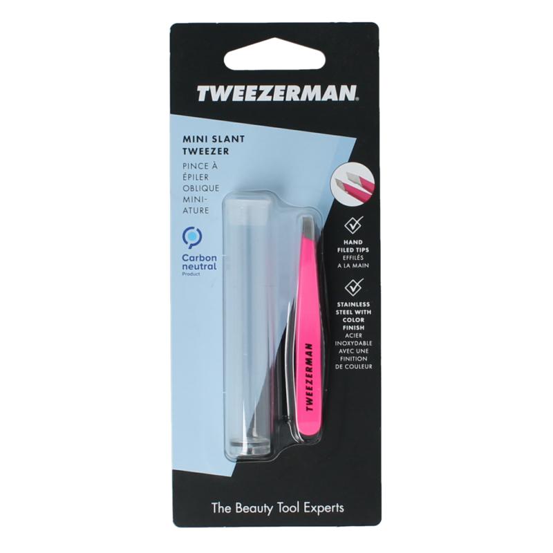 Tweezerman Mini Slant Tweezer Neon Pink