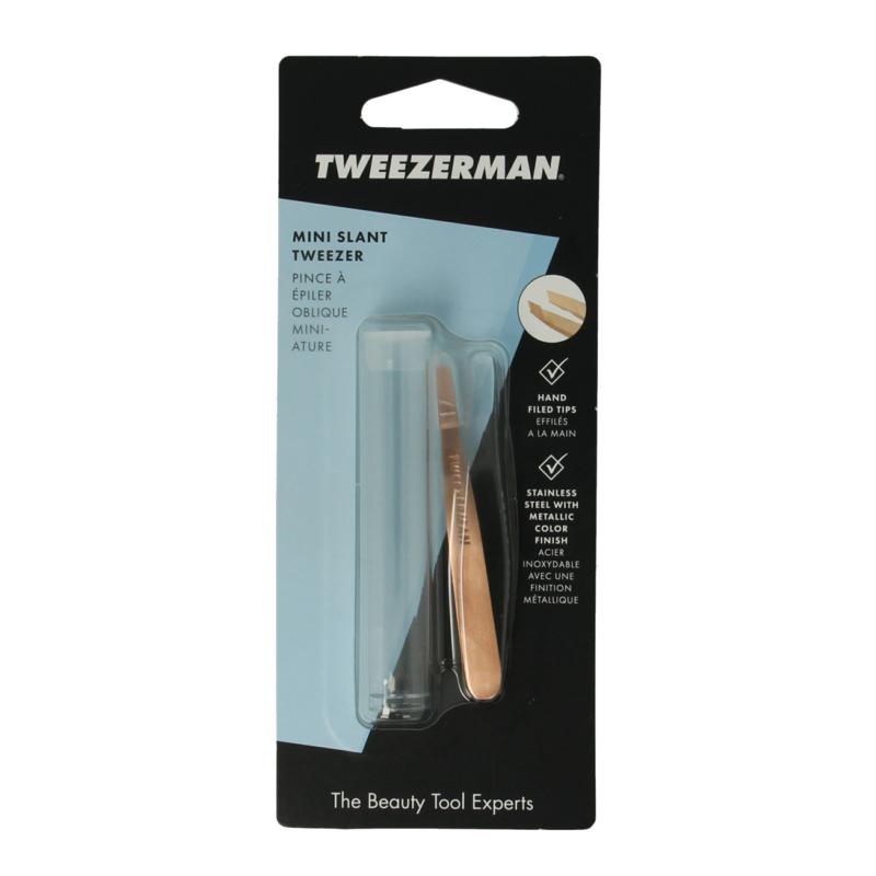 Tweezerman Mini Slant Tweezer Rose Gold
