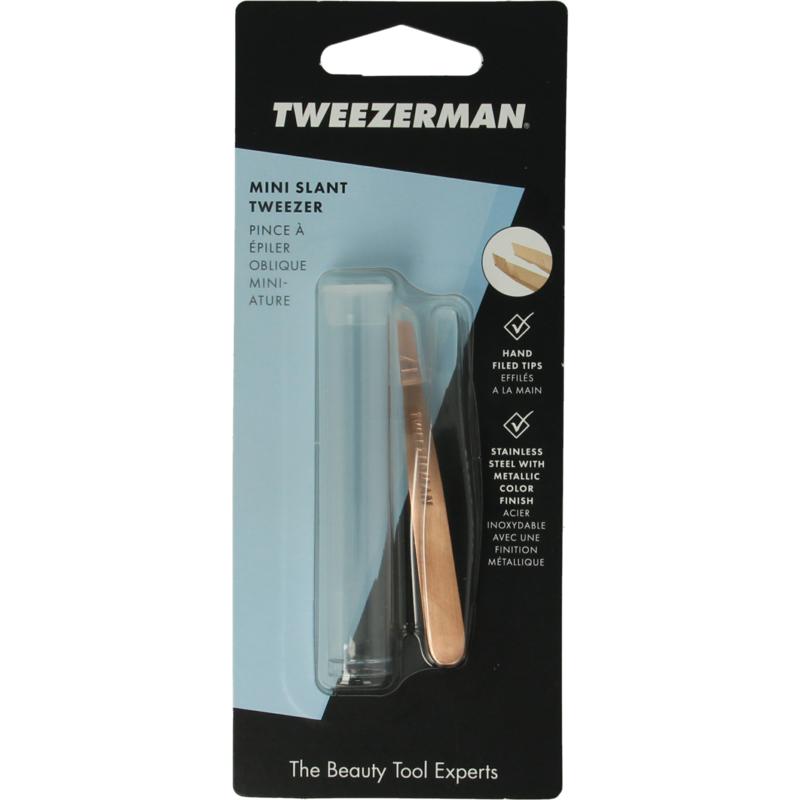 Tweezerman Mini Slant Tweezer Rose Gold