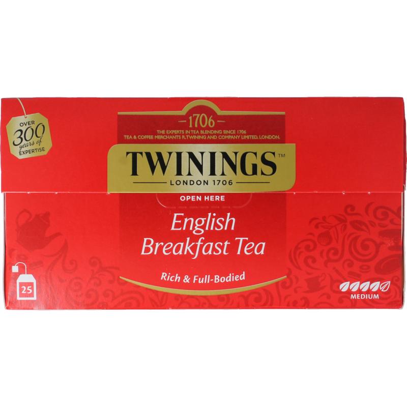 Twinings English Breakfast Thee Envelop Zwart