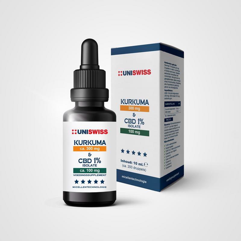 Uniswiss Kurkuma & Cbd Isolate 1%