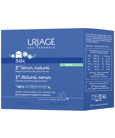 Uriage Bebe 1Er Serum Naturel Unidose 5X15ml