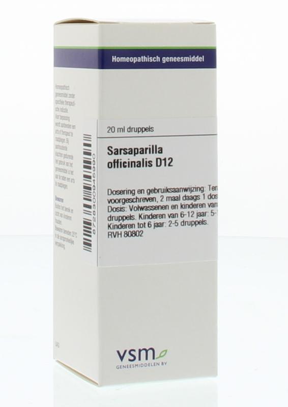 Vsm Sarsaparilla Officinalis D12