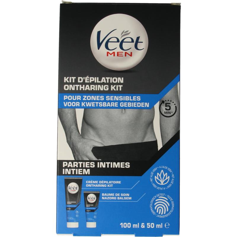 Veet Men Hair Removal Kit Intimate Body Parts