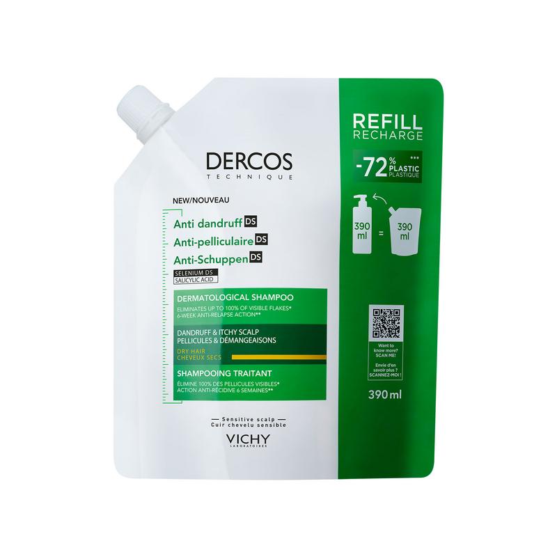 Vichy Dercos Anti-Roos Shampoo Droog Haar Navulling