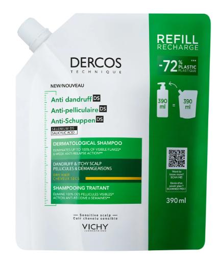 Vichy Dercos Anti-Roos Shampoo Droog Haar Navulling