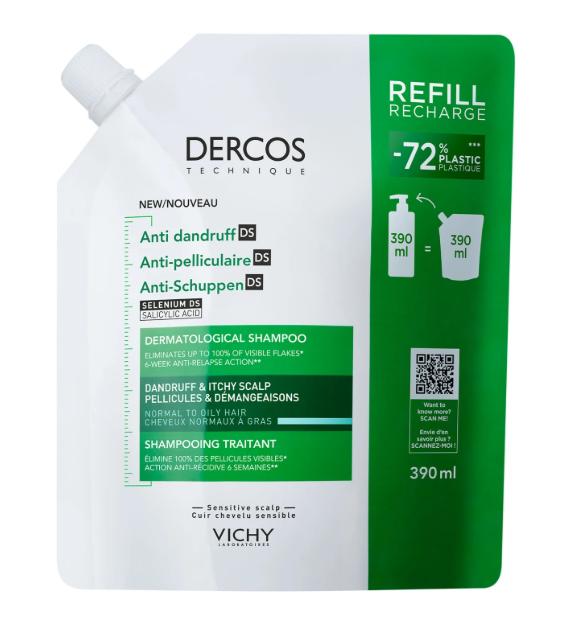 Vichy Dercos Anti-Roos Shampoo Normaalvet Haar Navul