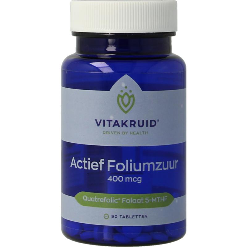 Vitakruid Actief Foliumzuur Quatrefolic 5-Mthf 400 Mcg