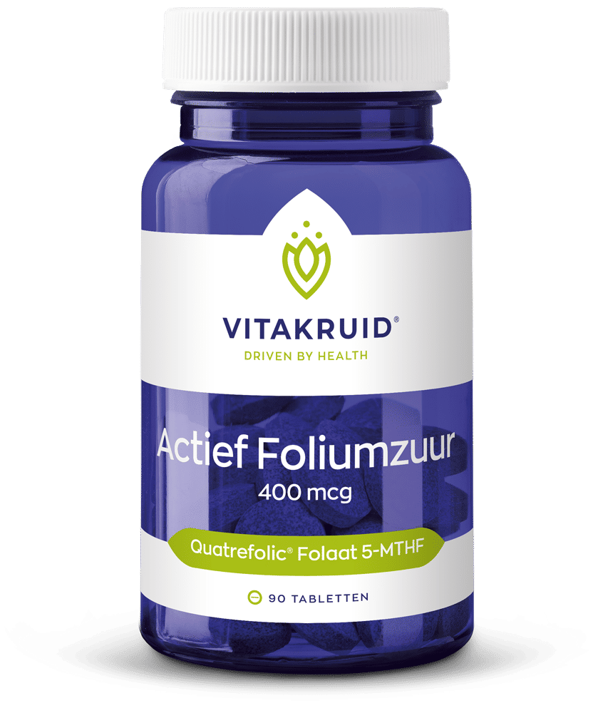 Vitakruid Actief Foliumzuur Quatrefolic 5-Mthf 400 Mcg