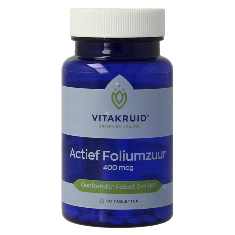 Vitakruid Actief Foliumzuur Quatrefolic 5-Mthf 400 Mcg
