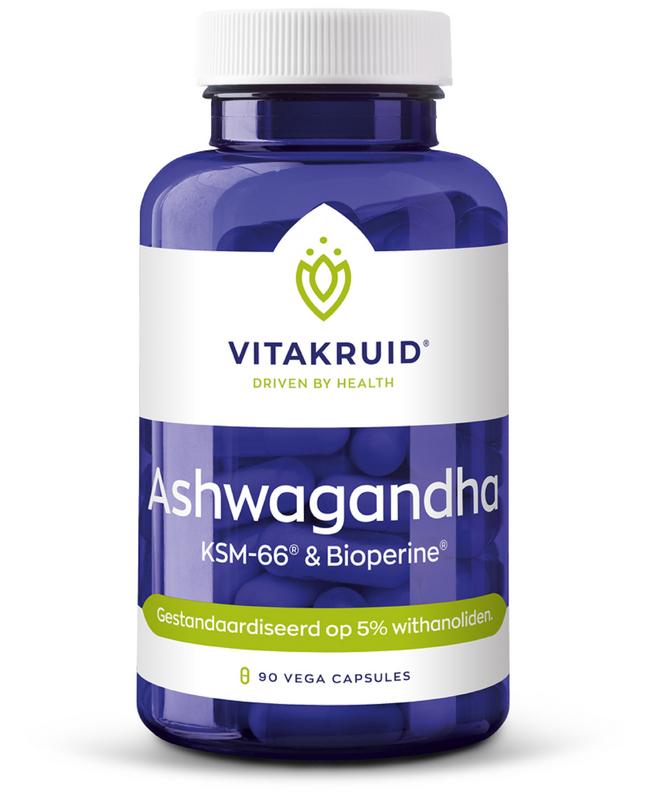 Vitakruid Ashwagandha 5% Withanoliden Ksm-66 & Bioperine