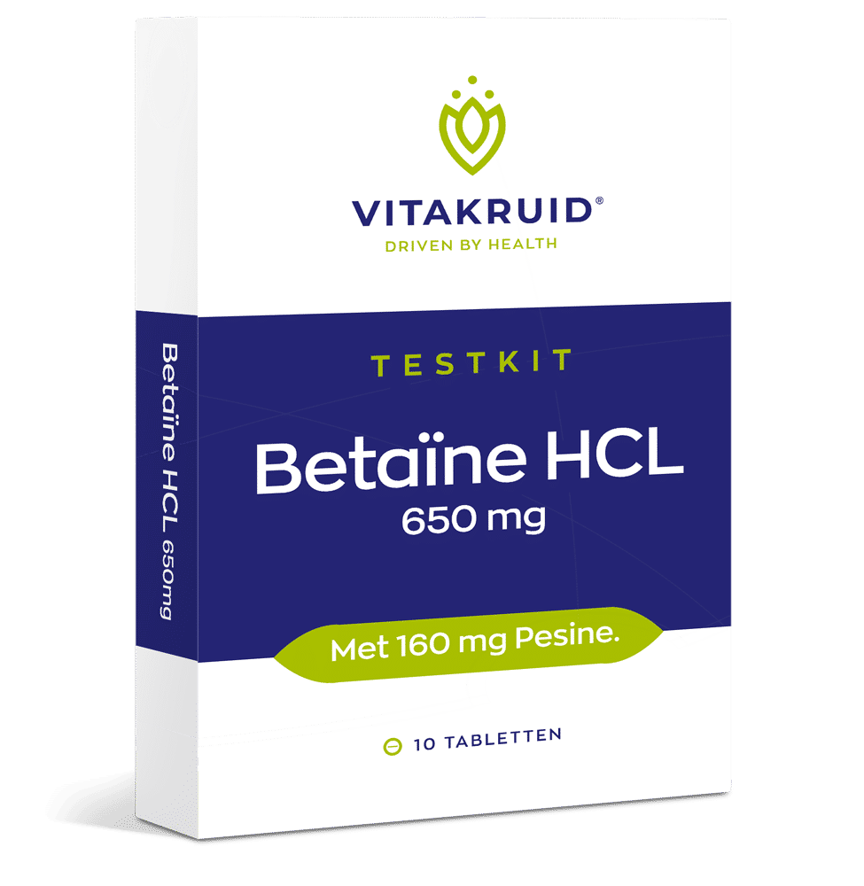 Vitakruid Betaine Hcl 650Mg & Pepsine 160Mg Testkit