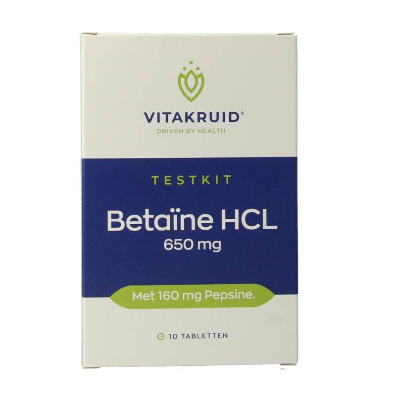 Vitakruid Betaine Hcl 650Mg & Pepsine 160Mg Testkit