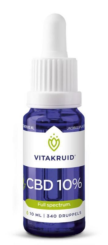 Vitakruid Cbd Olie 10% Full Spectrum Met Mct Als Drager