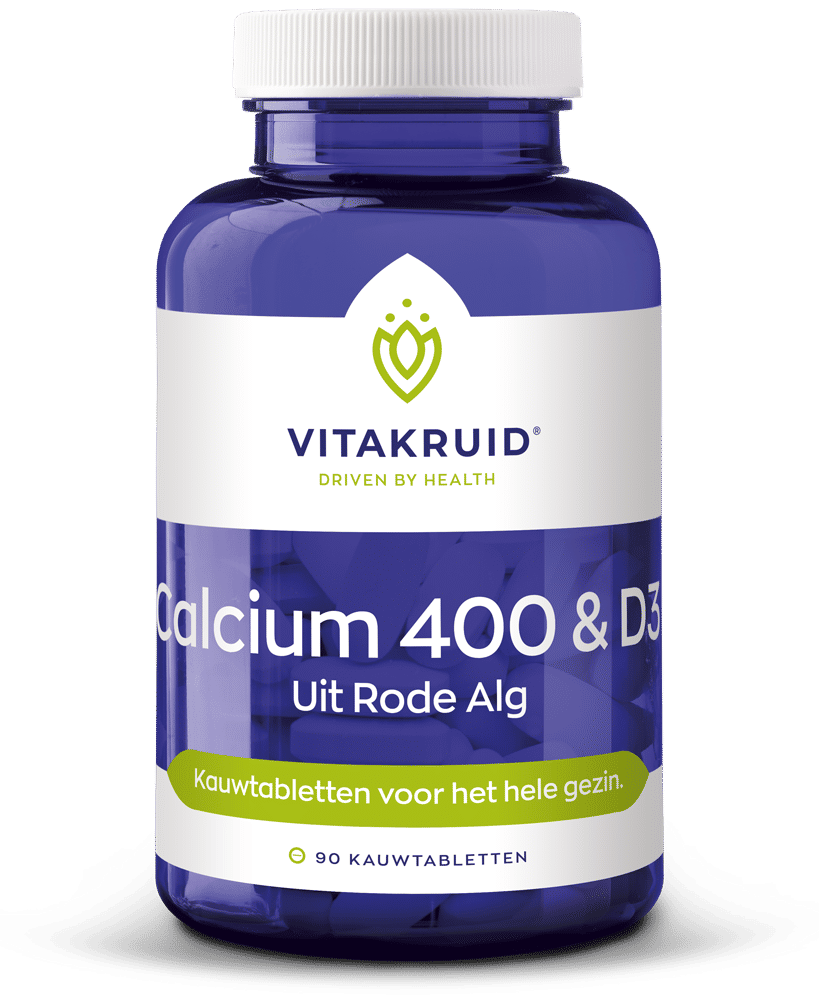 Vitakruid Calcium 400 & D3 Uit Duurzame Rode Alg Aquamin Tg