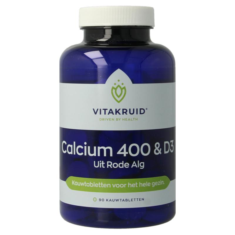 Vitakruid Calcium 400 & D3 Uit Duurzame Rode Alg Aquamin Tg