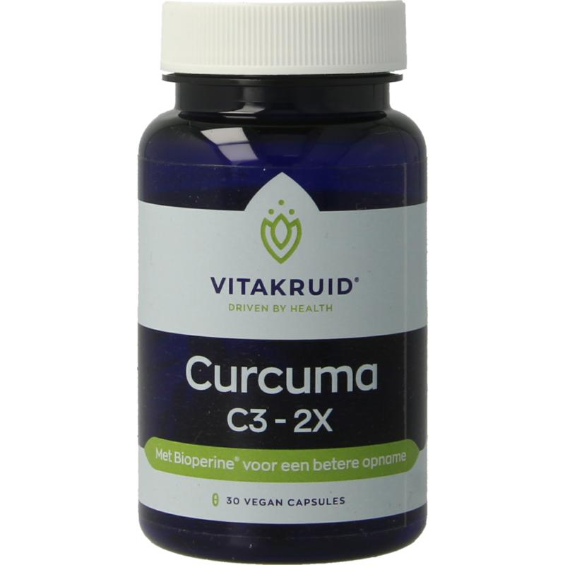 Vitakruid Curcuma C3-2X (95%  Curcuminoiden) Met Bioperine