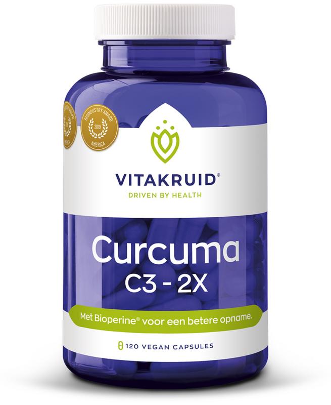 Vitakruid Curcuma C3-2X (95% Curcuminoiden) Met Bioperine