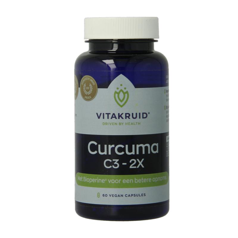 Vitakruid Curcuma C3-2X (95% Curcuminoiden) Met Bioperine