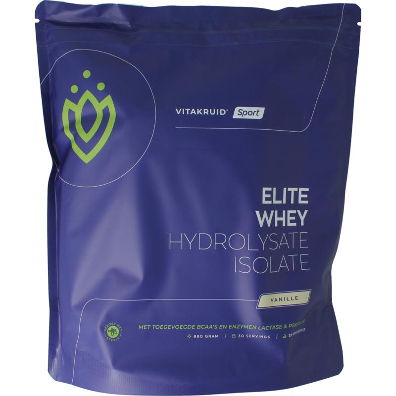Vitakruid Elite Whey 50% Hydrolysate50% Isolate Vanille