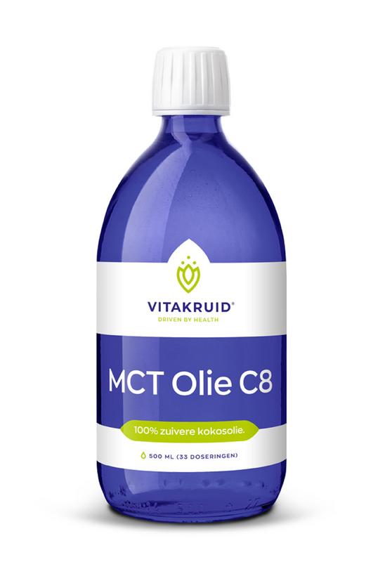Vitakruid Mct Olie C8 100% Zuivere & Duurzame Kokosolie