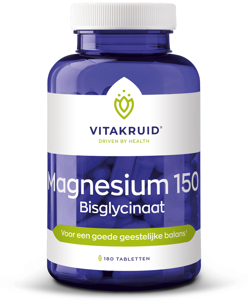 Vitakruid Magnesium 150 Bisglycinaat Met 200Mg L-Taurine