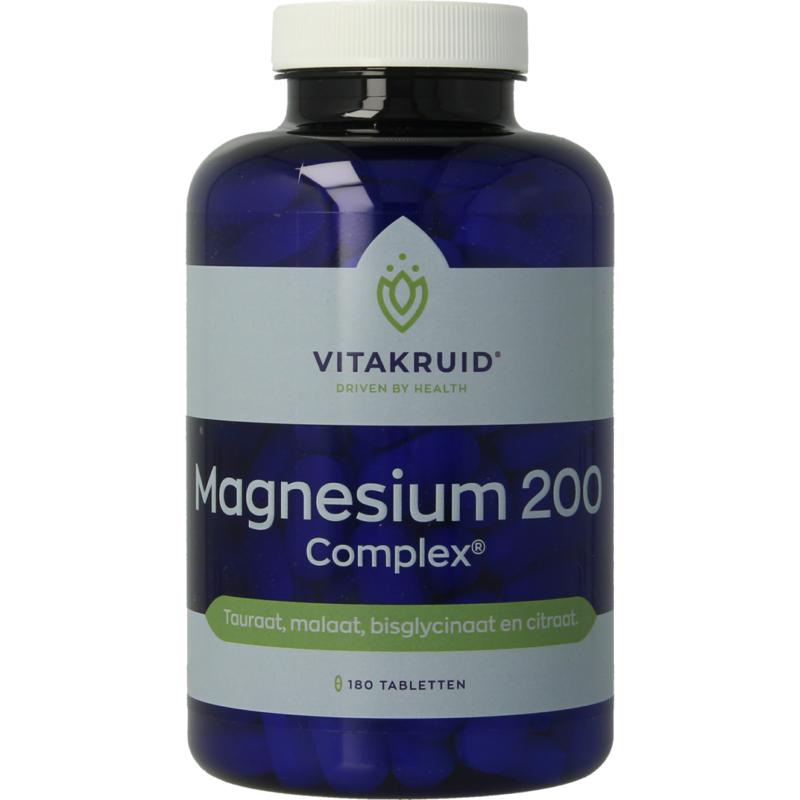 Vitakruid Magnesium 200 Complex Tauraat Malaat Bisglycinaat