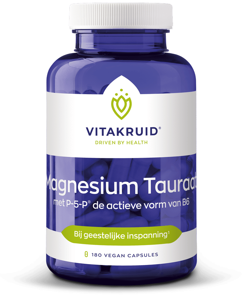 Vitakruid Magnesium Tauraat Met Vitamine B6 (P-5-P)