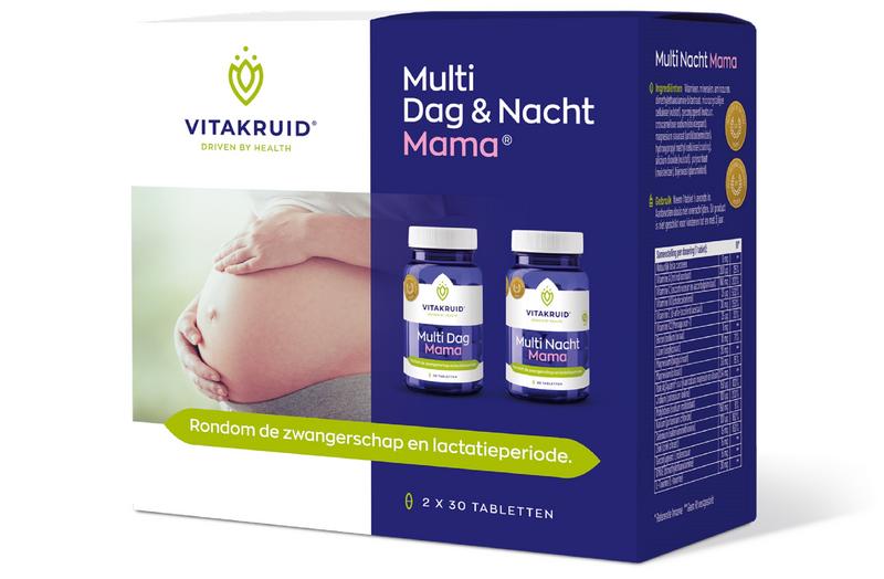 Vitakruid Multi Dag & Nacht Mama 100% Vegan 2 X 30