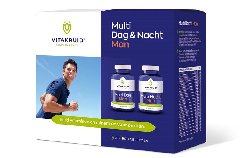 Vitakruid Multi Dag & Nacht Man 100% Vegan 2 X 90
